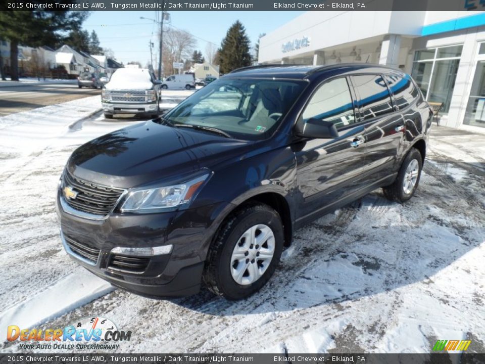 2015 Chevrolet Traverse LS AWD Tungsten Metallic / Dark Titanium/Light Titanium Photo #1