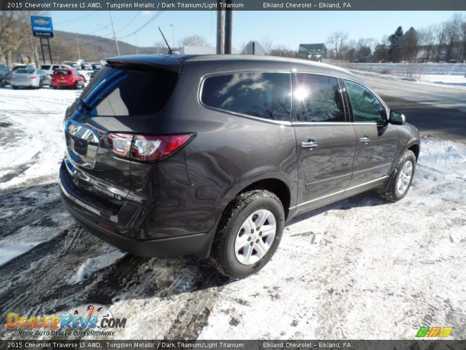 2015 Chevrolet Traverse LS AWD Tungsten Metallic / Dark Titanium/Light Titanium Photo #5
