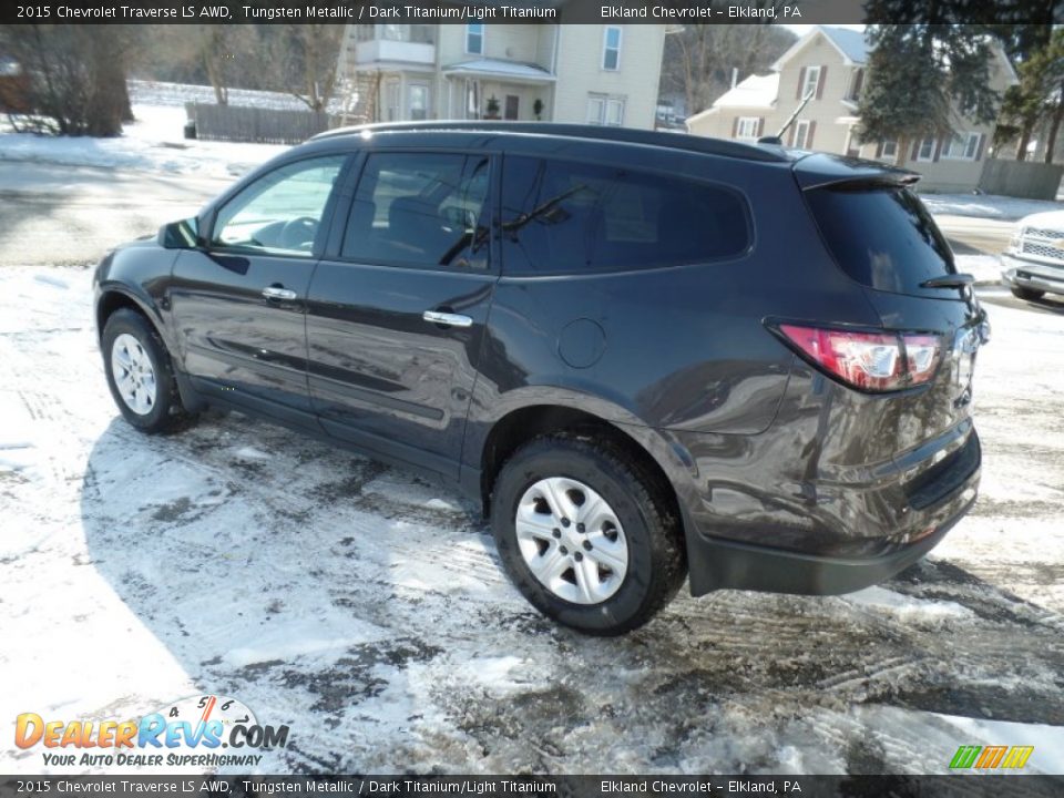 2015 Chevrolet Traverse LS AWD Tungsten Metallic / Dark Titanium/Light Titanium Photo #7
