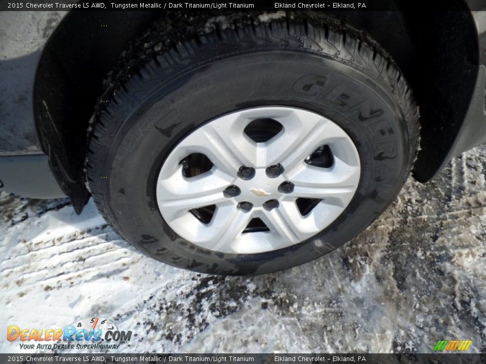 2015 Chevrolet Traverse LS AWD Tungsten Metallic / Dark Titanium/Light Titanium Photo #9