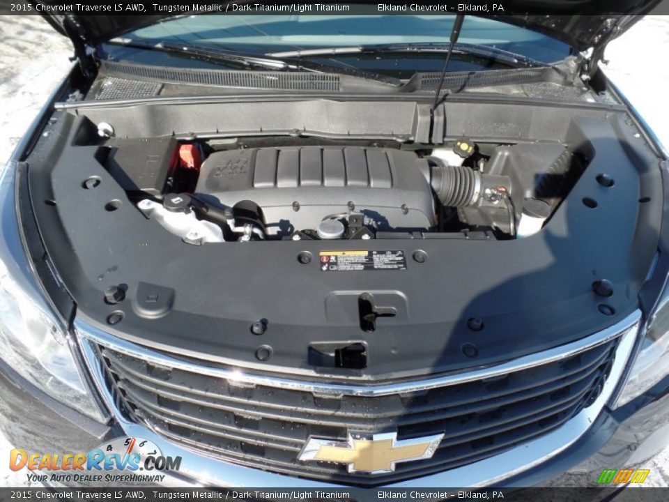 2015 Chevrolet Traverse LS AWD Tungsten Metallic / Dark Titanium/Light Titanium Photo #10