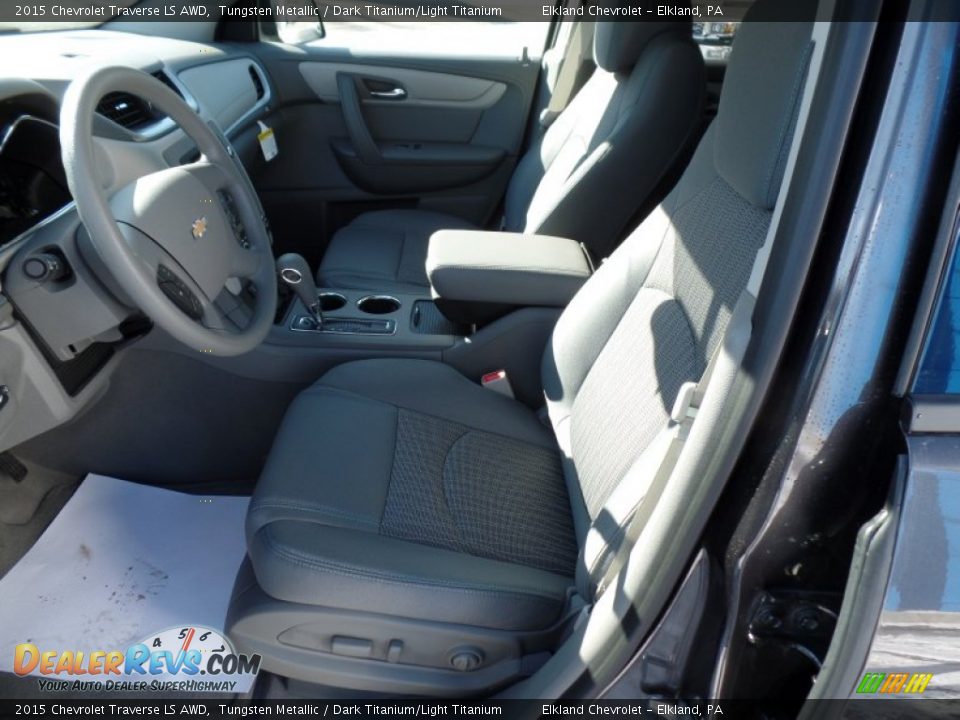 2015 Chevrolet Traverse LS AWD Tungsten Metallic / Dark Titanium/Light Titanium Photo #32