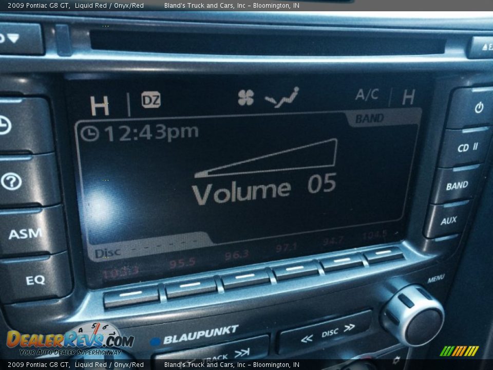 2009 Pontiac G8 GT Liquid Red / Onyx/Red Photo #21