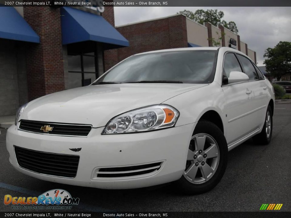 2007 Chevrolet Impala LT White / Neutral Beige Photo #2