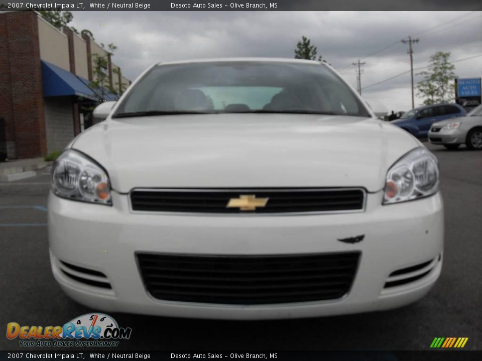 2007 Chevrolet Impala LT White / Neutral Beige Photo #3
