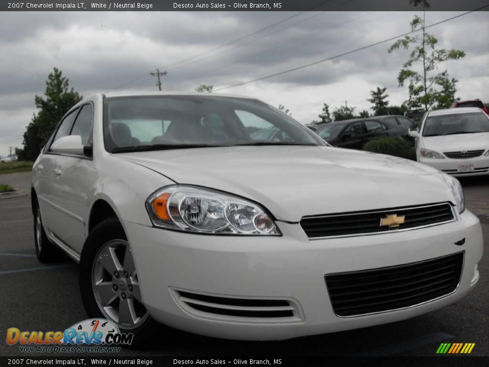 2007 Chevrolet Impala LT White / Neutral Beige Photo #4