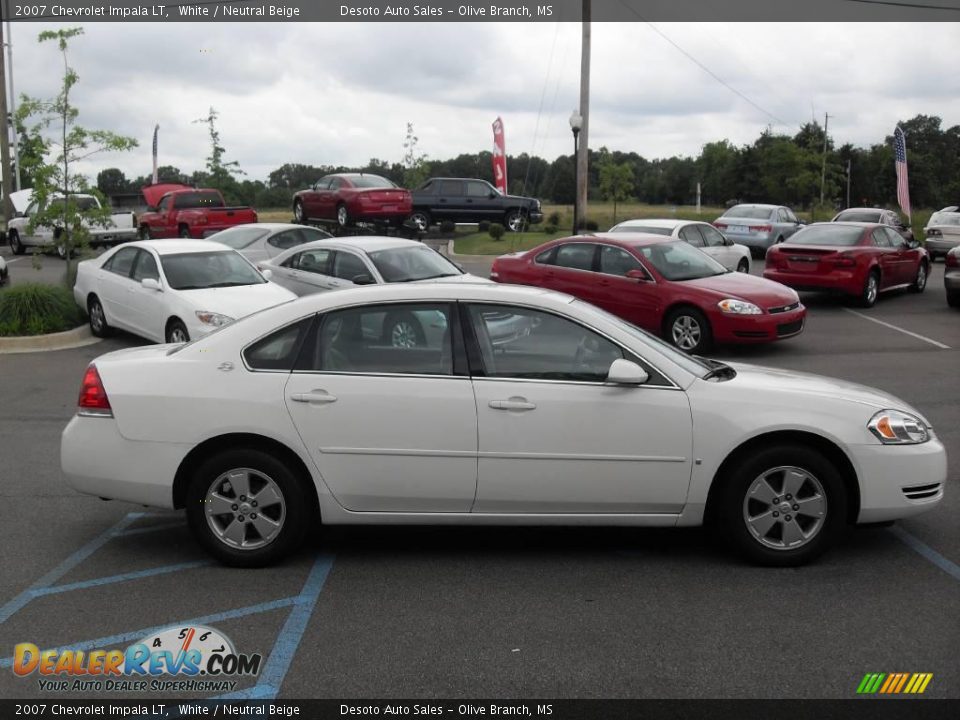 2007 Chevrolet Impala LT White / Neutral Beige Photo #5