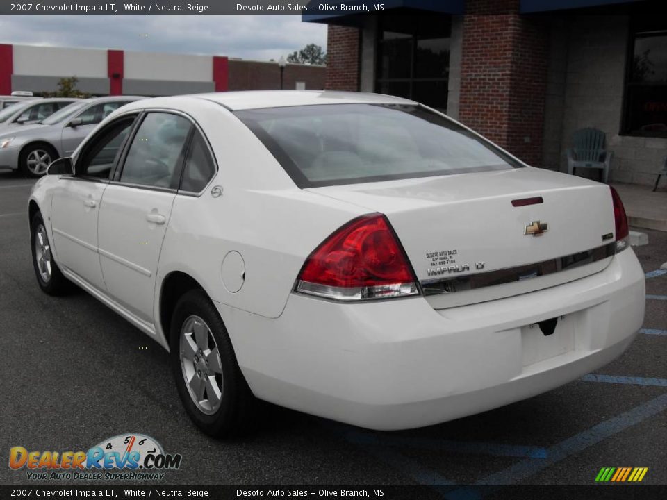 2007 Chevrolet Impala LT White / Neutral Beige Photo #8