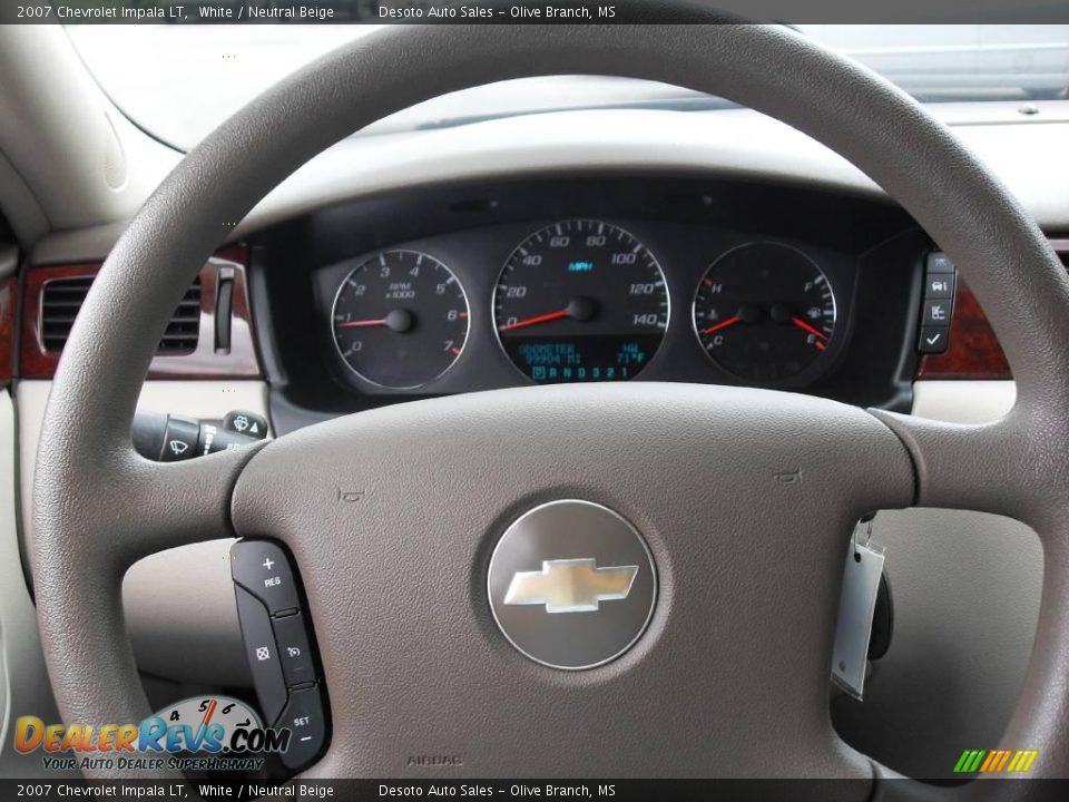 2007 Chevrolet Impala LT White / Neutral Beige Photo #10