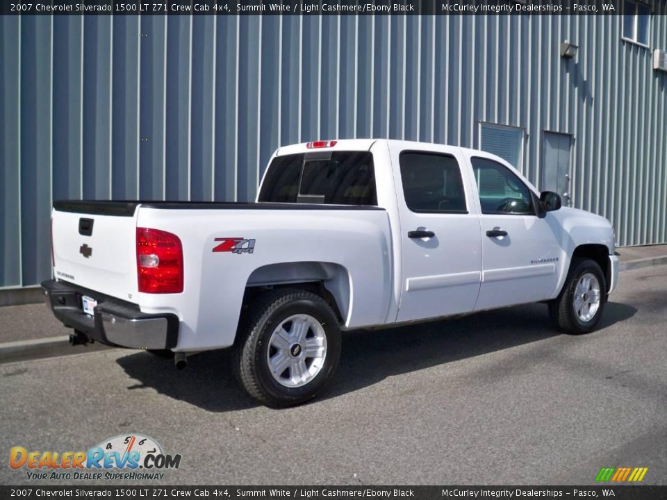 2007 Chevrolet Silverado 1500 LT Z71 Crew Cab 4x4 Summit White / Light Cashmere/Ebony Black Photo #3