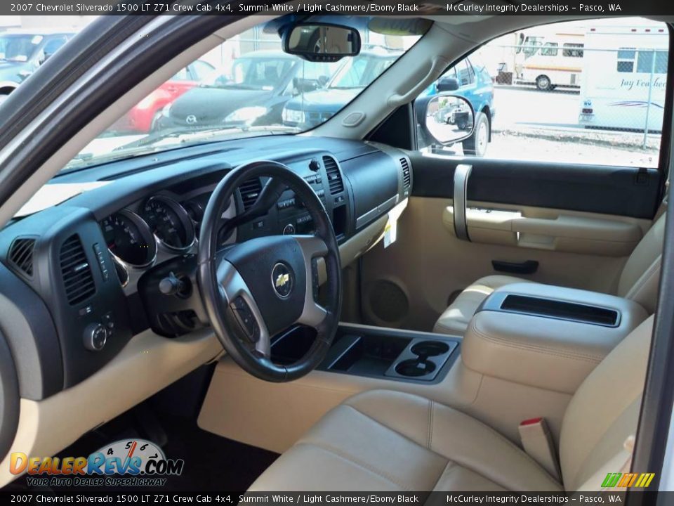 2007 Chevrolet Silverado 1500 LT Z71 Crew Cab 4x4 Summit White / Light Cashmere/Ebony Black Photo #4