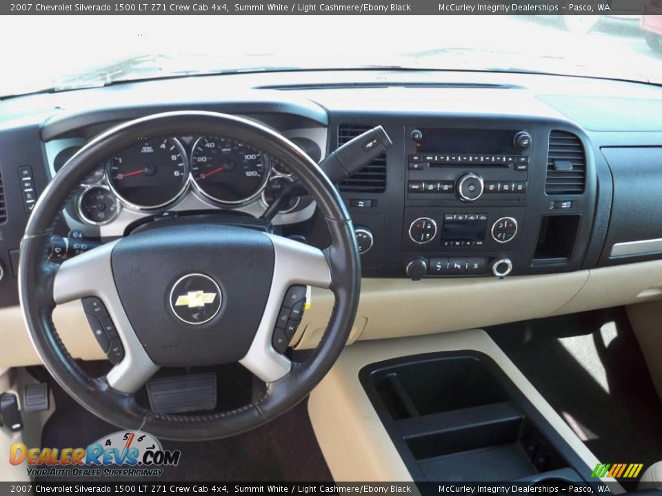 2007 Chevrolet Silverado 1500 LT Z71 Crew Cab 4x4 Summit White / Light Cashmere/Ebony Black Photo #6