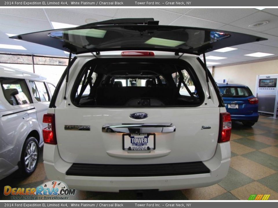 2014 Ford Expedition EL Limited 4x4 White Platinum / Charcoal Black Photo #7