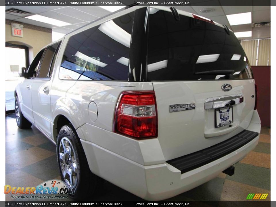2014 Ford Expedition EL Limited 4x4 White Platinum / Charcoal Black Photo #12