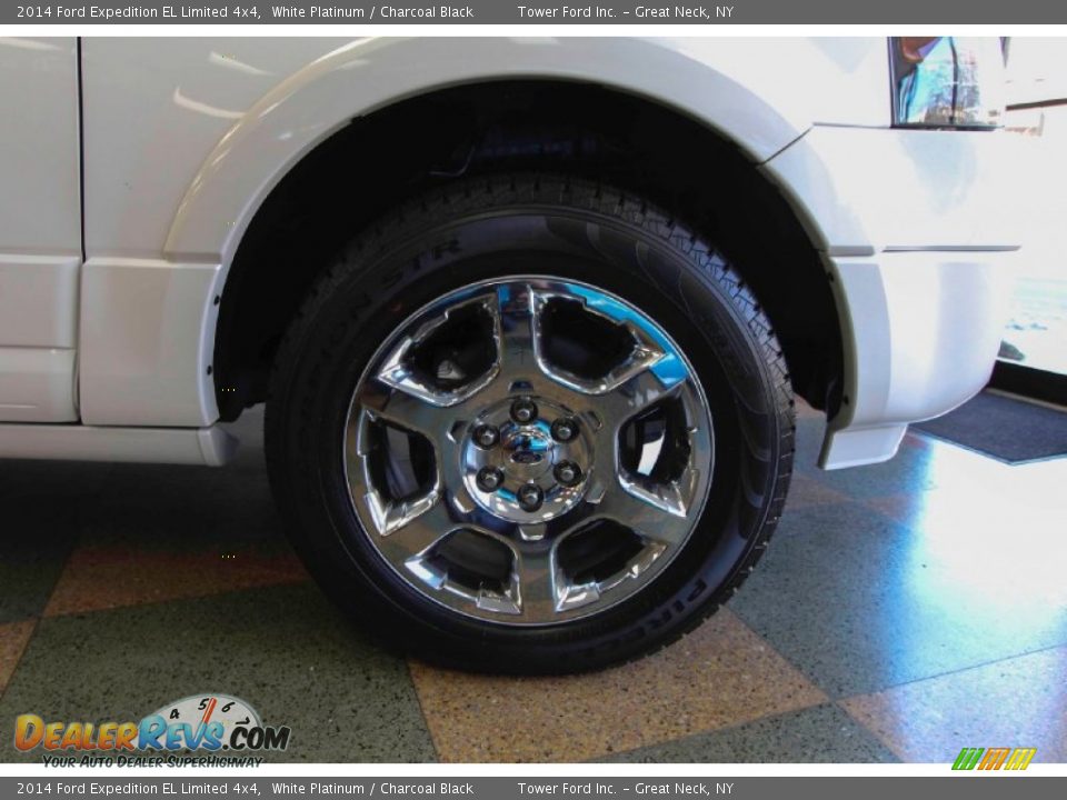 2014 Ford Expedition EL Limited 4x4 White Platinum / Charcoal Black Photo #13