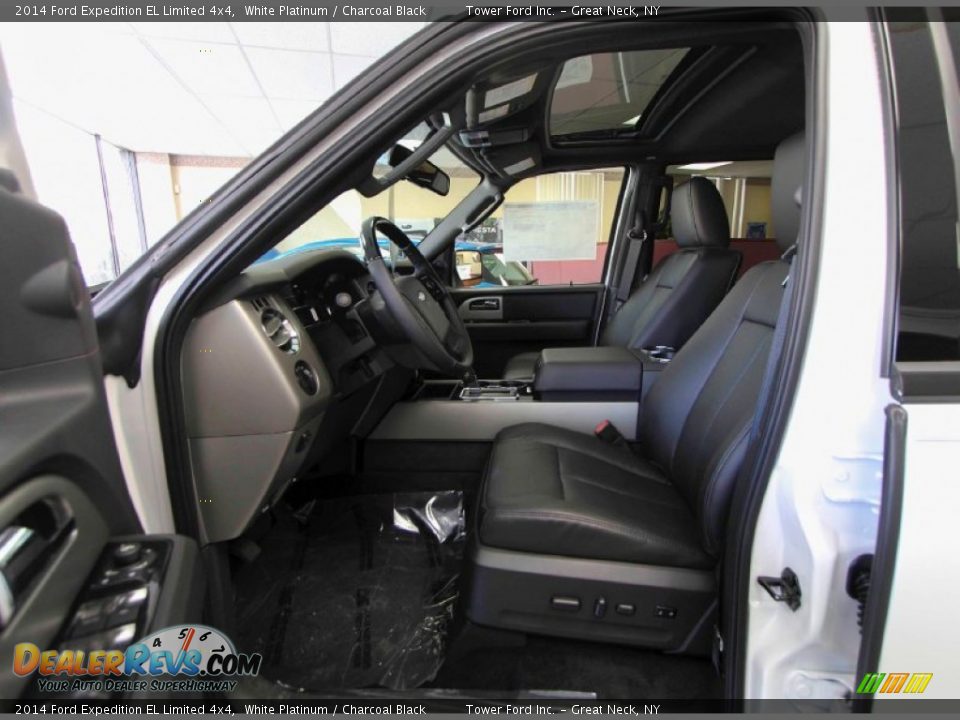 2014 Ford Expedition EL Limited 4x4 White Platinum / Charcoal Black Photo #17