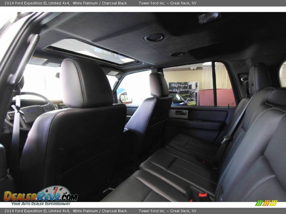 2014 Ford Expedition EL Limited 4x4 White Platinum / Charcoal Black Photo #25