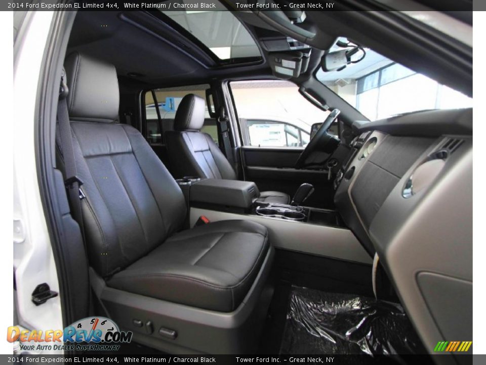 2014 Ford Expedition EL Limited 4x4 White Platinum / Charcoal Black Photo #31
