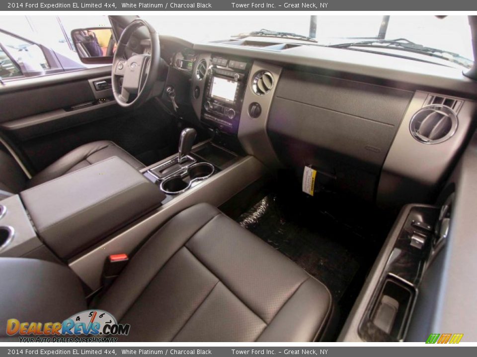 2014 Ford Expedition EL Limited 4x4 White Platinum / Charcoal Black Photo #32