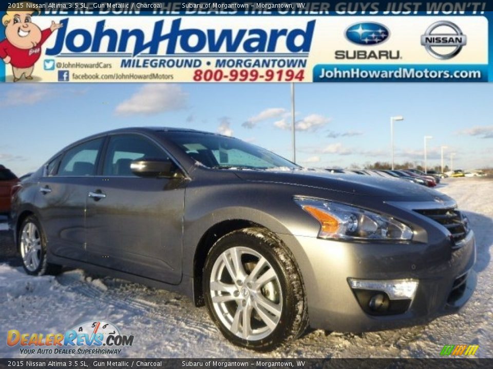 2015 Nissan Altima 3.5 SL Gun Metallic / Charcoal Photo #1