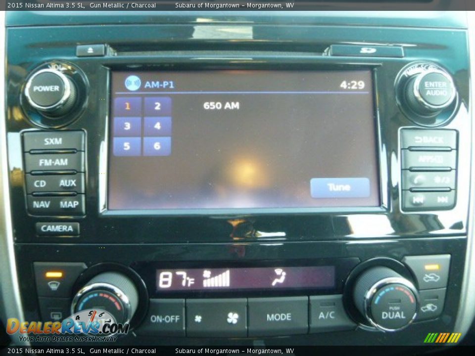 2015 Nissan Altima 3.5 SL Gun Metallic / Charcoal Photo #19