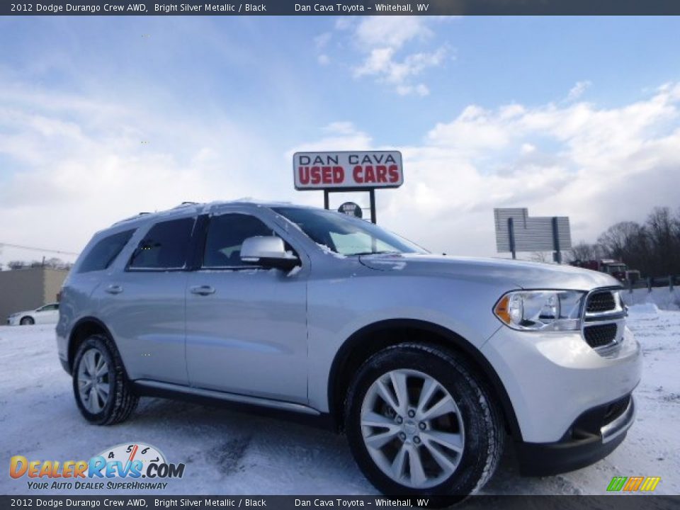 2012 Dodge Durango Crew AWD Bright Silver Metallic / Black Photo #1