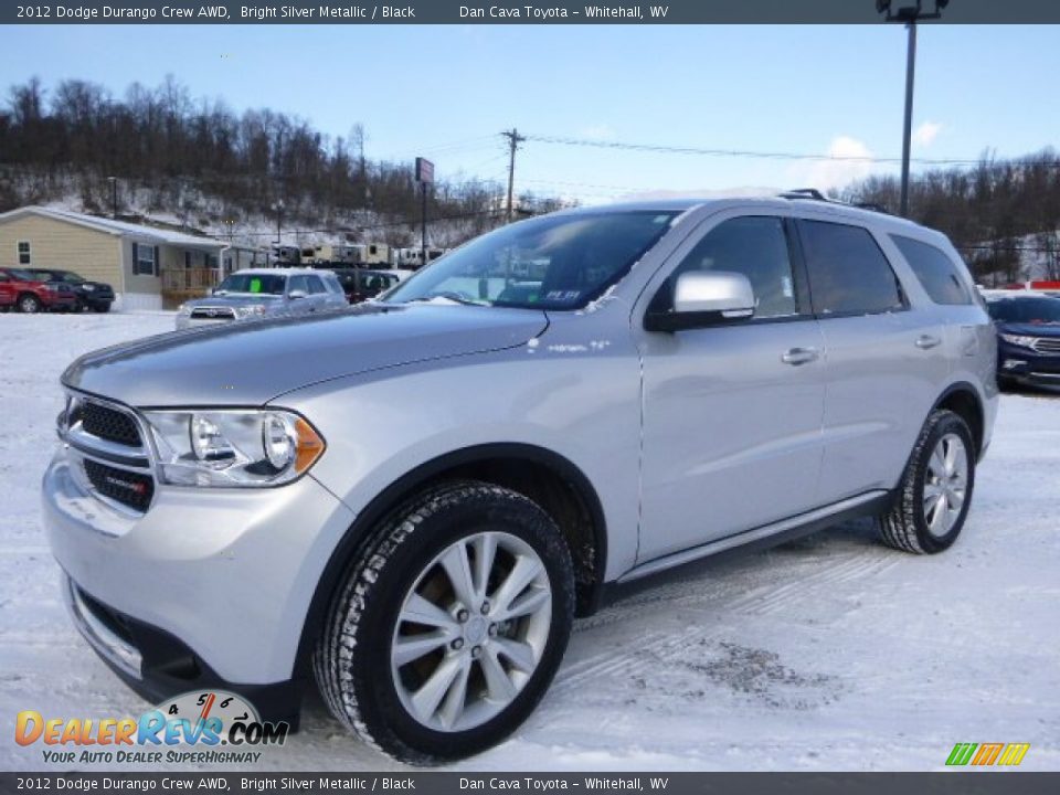 2012 Dodge Durango Crew AWD Bright Silver Metallic / Black Photo #7