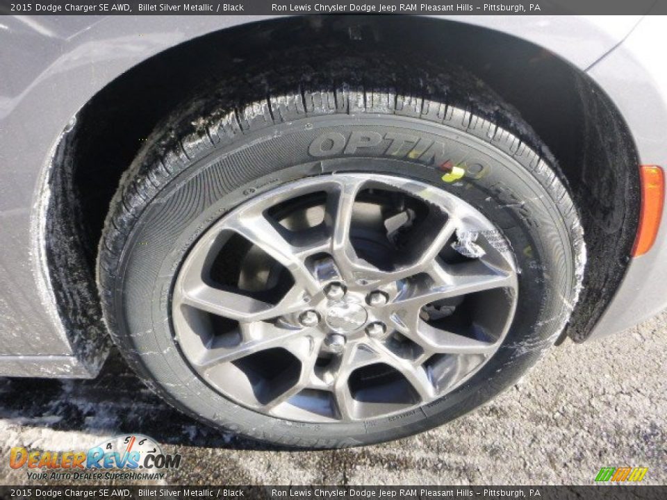 2015 Dodge Charger SE AWD Billet Silver Metallic / Black Photo #9