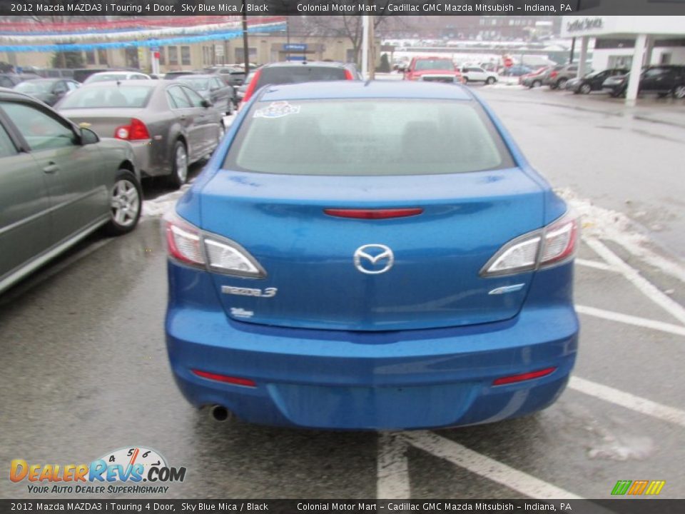 2012 Mazda MAZDA3 i Touring 4 Door Sky Blue Mica / Black Photo #5
