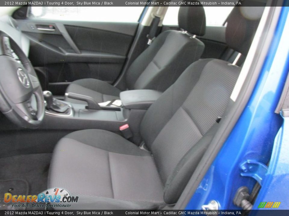 2012 Mazda MAZDA3 i Touring 4 Door Sky Blue Mica / Black Photo #8
