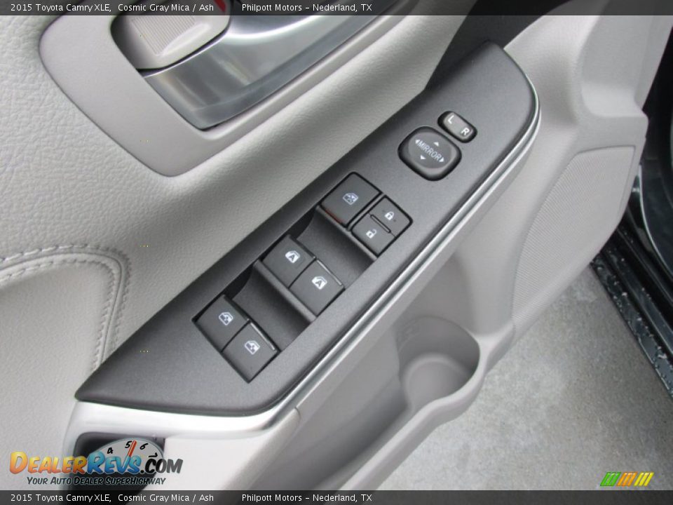 2015 Toyota Camry XLE Cosmic Gray Mica / Ash Photo #22