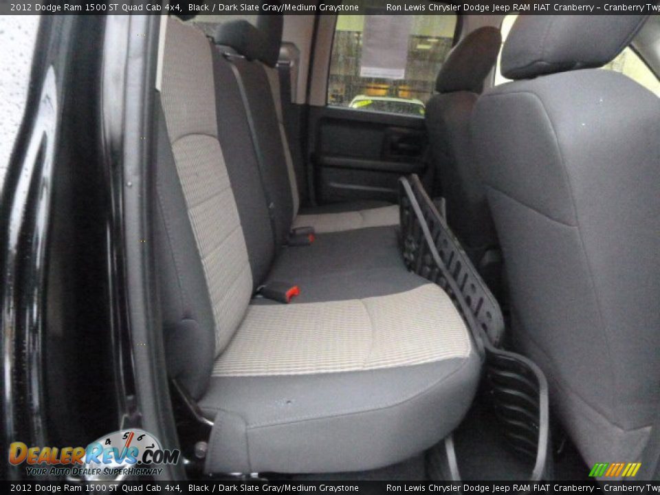 2012 Dodge Ram 1500 ST Quad Cab 4x4 Black / Dark Slate Gray/Medium Graystone Photo #14