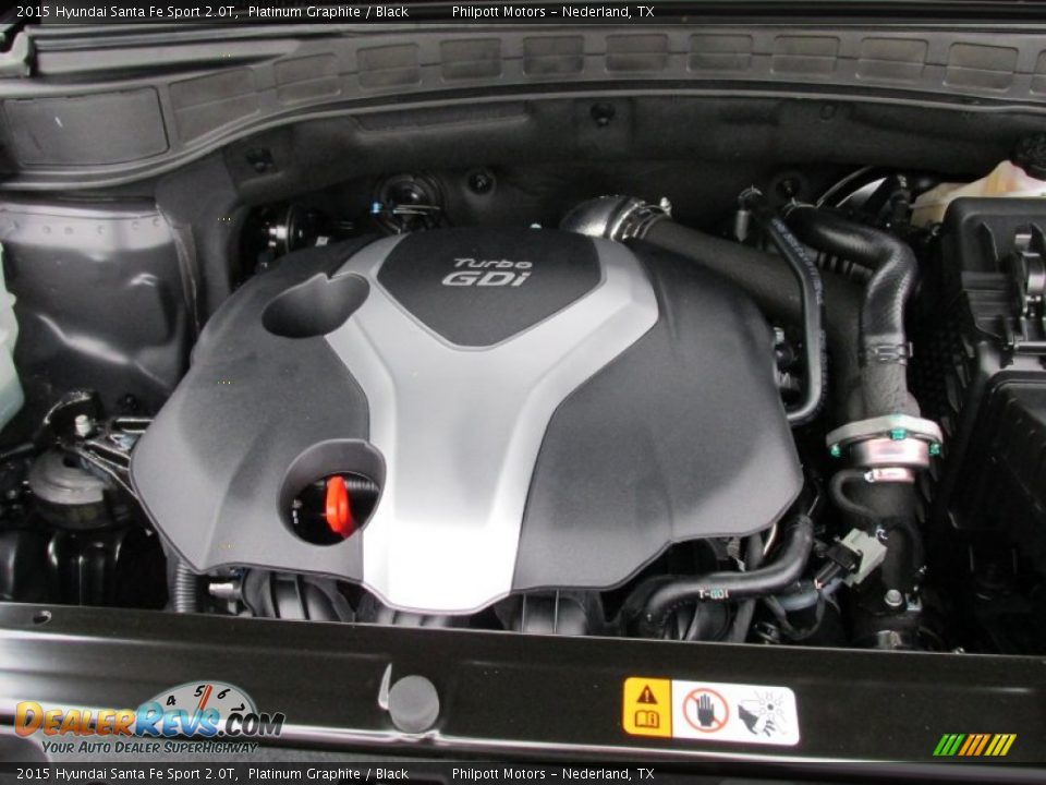 2015 Hyundai Santa Fe Sport 2.0T Platinum Graphite / Black Photo #16