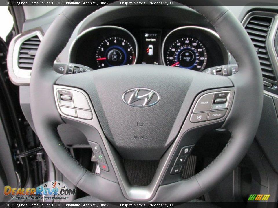 2015 Hyundai Santa Fe Sport 2.0T Platinum Graphite / Black Photo #36