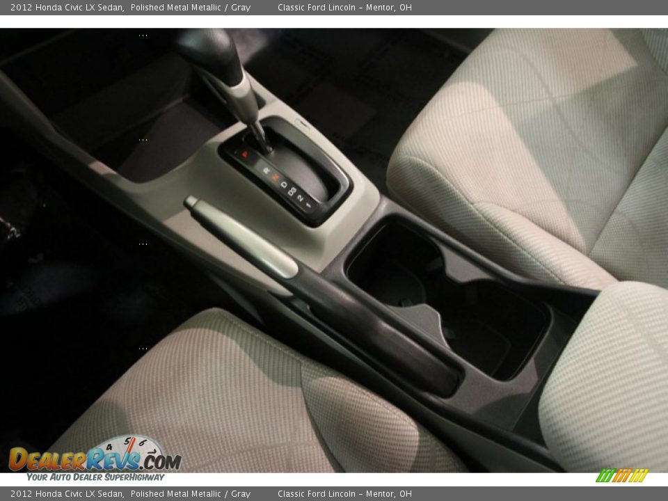 2012 Honda Civic LX Sedan Polished Metal Metallic / Gray Photo #11