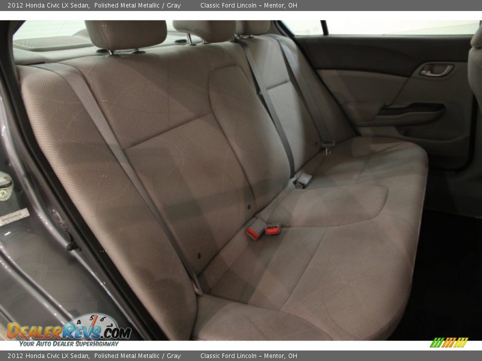 2012 Honda Civic LX Sedan Polished Metal Metallic / Gray Photo #13