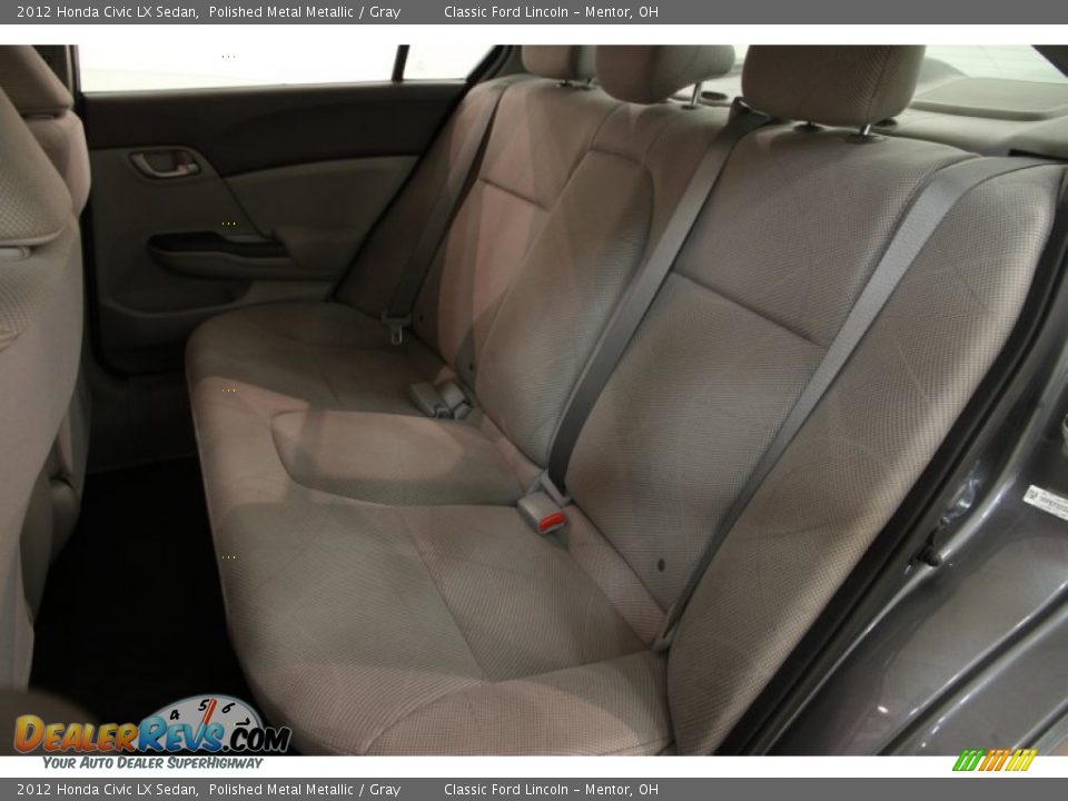 2012 Honda Civic LX Sedan Polished Metal Metallic / Gray Photo #14