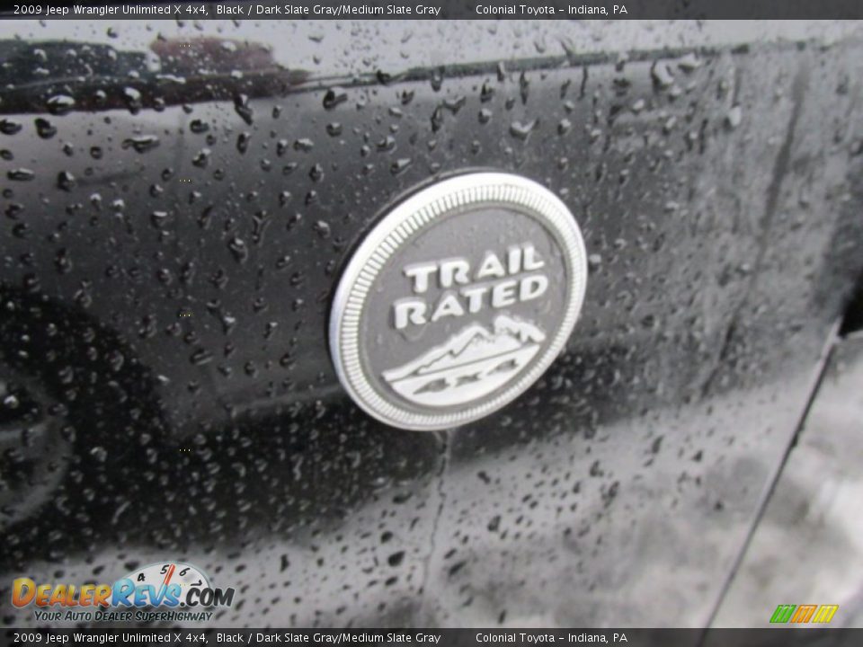 2009 Jeep Wrangler Unlimited X 4x4 Black / Dark Slate Gray/Medium Slate Gray Photo #4