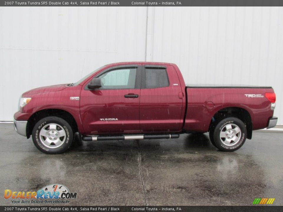 2007 Toyota Tundra SR5 Double Cab 4x4 Salsa Red Pearl / Black Photo #2