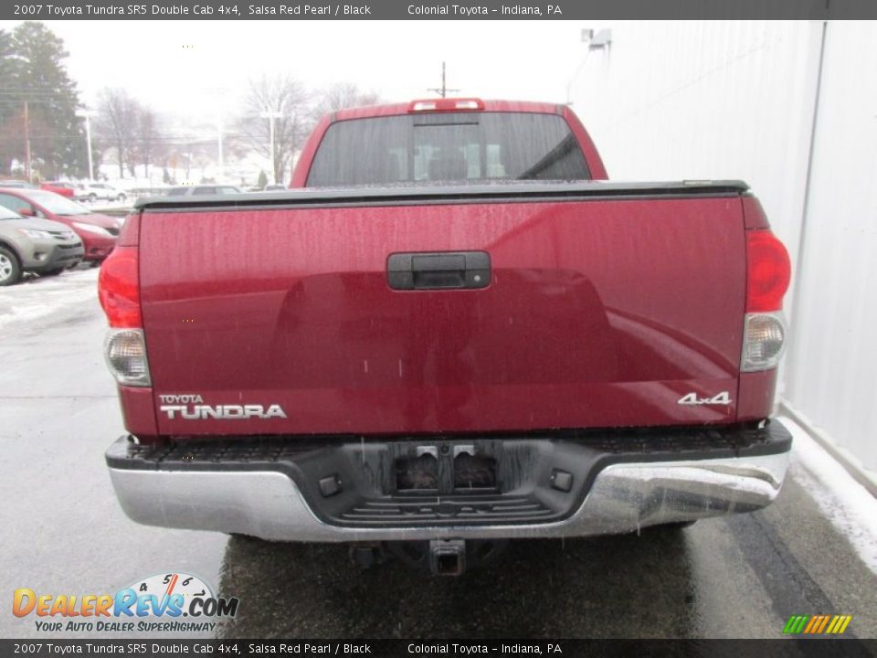 2007 Toyota Tundra SR5 Double Cab 4x4 Salsa Red Pearl / Black Photo #5