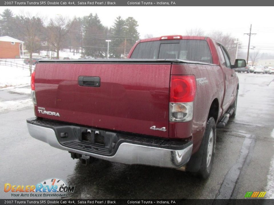 2007 Toyota Tundra SR5 Double Cab 4x4 Salsa Red Pearl / Black Photo #8