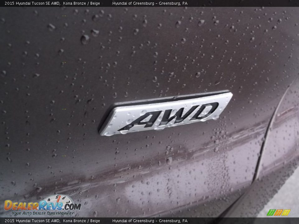 2015 Hyundai Tucson SE AWD Kona Bronze / Beige Photo #7