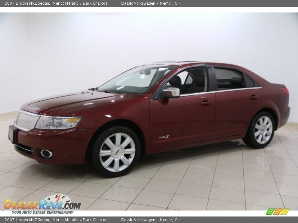 2007 Lincoln MKZ Sedan Merlot Metallic / Dark Charcoal Photo #3