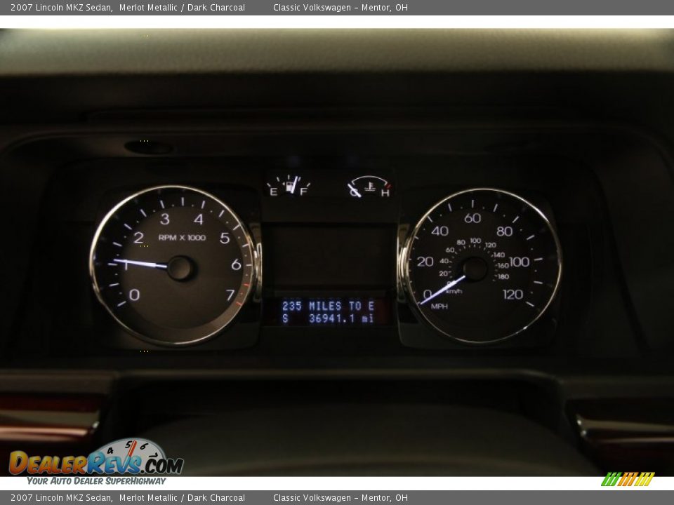 2007 Lincoln MKZ Sedan Merlot Metallic / Dark Charcoal Photo #7