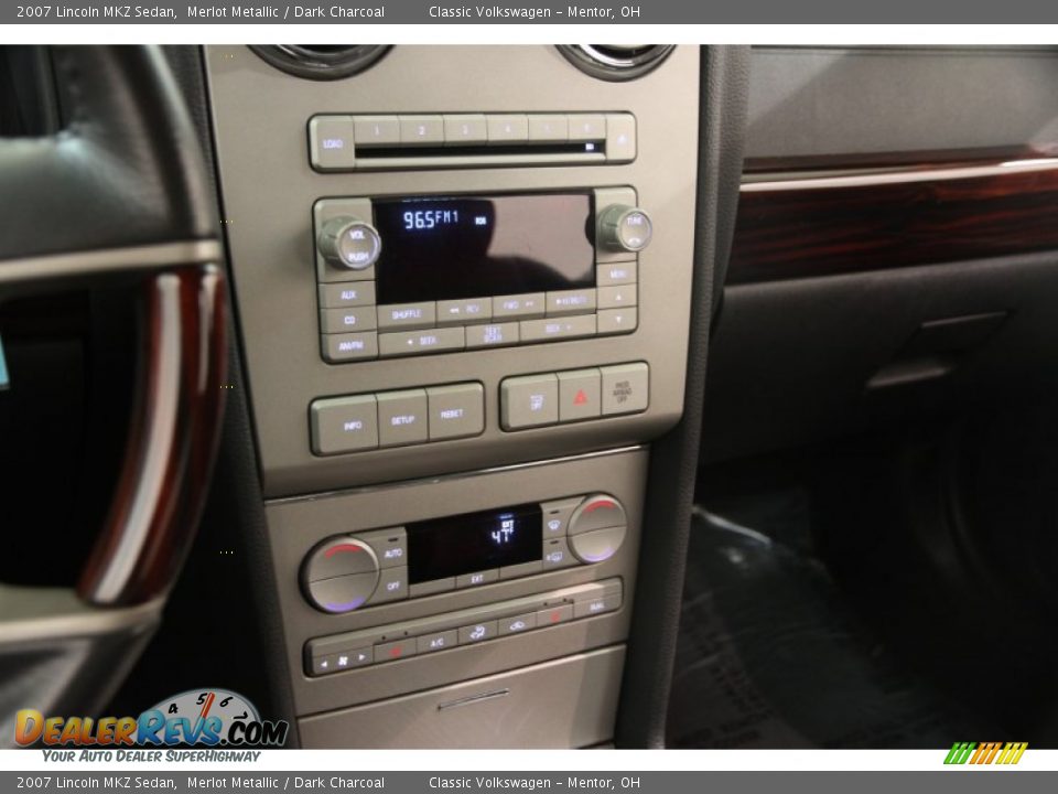 2007 Lincoln MKZ Sedan Merlot Metallic / Dark Charcoal Photo #8