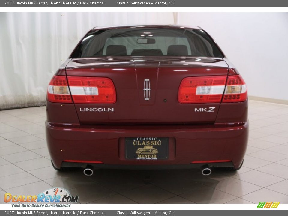 2007 Lincoln MKZ Sedan Merlot Metallic / Dark Charcoal Photo #14