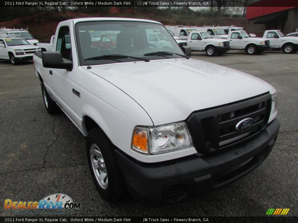 2011 Ford Ranger XL Regular Cab Oxford White / Medium Dark Flint Photo #4