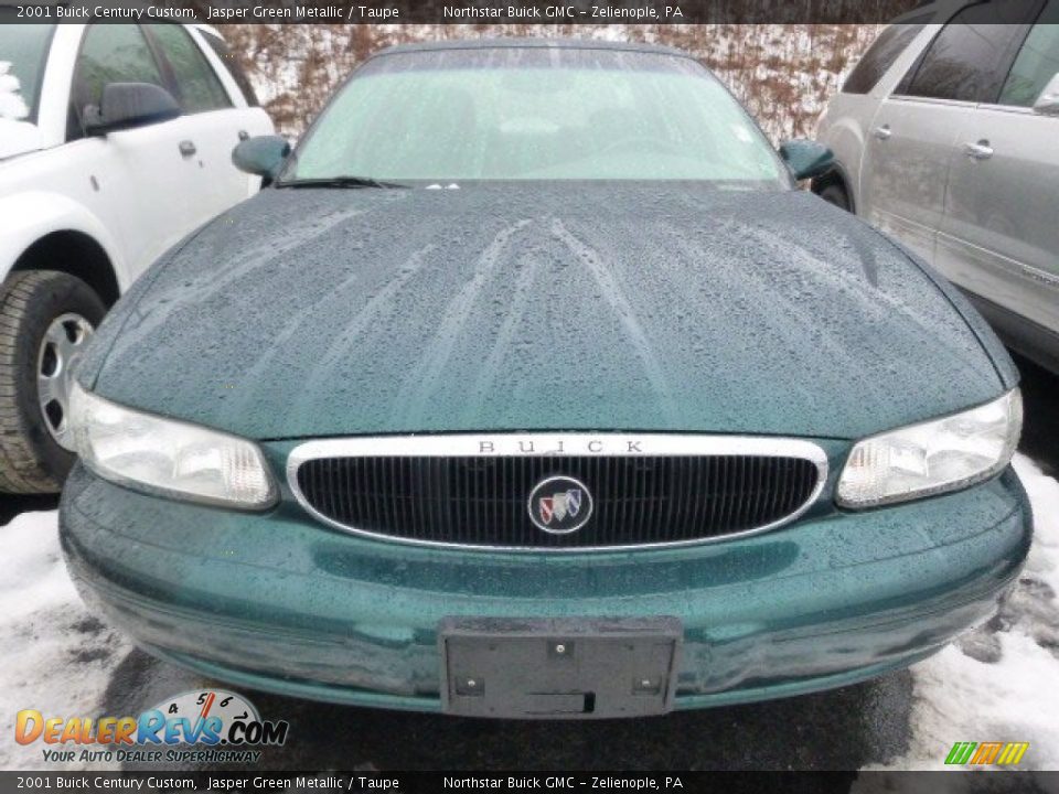 2001 Buick Century Custom Jasper Green Metallic / Taupe Photo #3