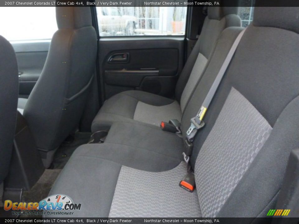 2007 Chevrolet Colorado LT Crew Cab 4x4 Black / Very Dark Pewter Photo #12