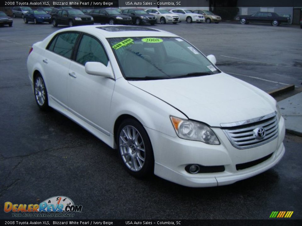 2008 Toyota Avalon XLS Blizzard White Pearl / Ivory Beige Photo #6